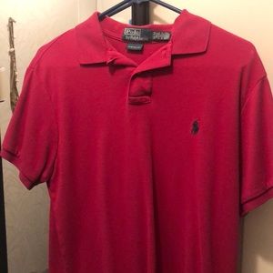 Pink polo shirt
